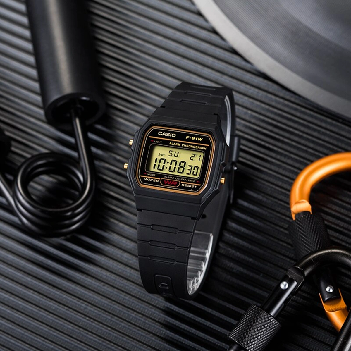 CASIO F-91WG-9QDF خرید ساعت مچی مردانه کاسیو مدل CASIO F-91WG-9QDF